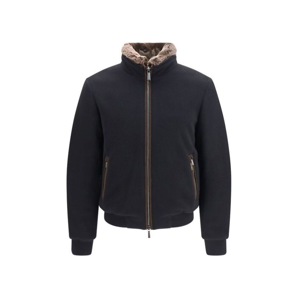 MooRER Black Cashmere Men's Bomber
